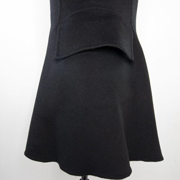 Vintage Gothic style Black Coat wool‎ blend with Mink  fur - Picture 10 of 16